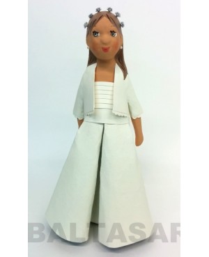 FIGURA PERSONALIZADA A PARTIR FOTOGRAFIA PAPEL MACHÉ-COMUNIÓN