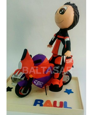 MOTORISTA FIGURA PERSONALIZADA GOMA EVA