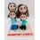 FAMILIA CON DOS HIJOS FIGURA PERSONALIZADA GOMA EVA