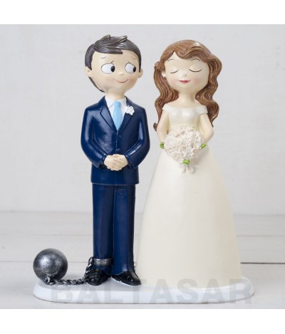 figura pastel boda novios condenados