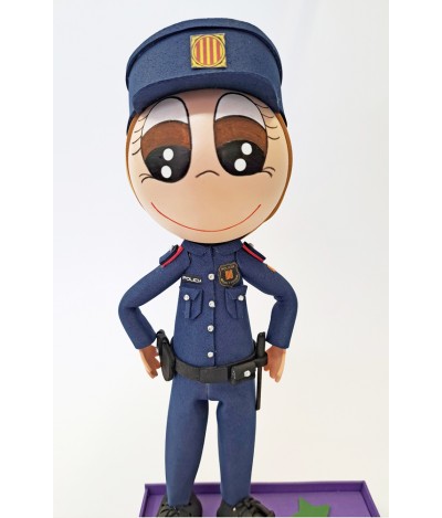 MOSSA DE  ESQUADRA CON TRENZA  FIGURAS PERSONALIZADAS GOMA EVA