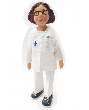 ENFERMERA FIGURA PAPEL MACHÉ-OFICIOS