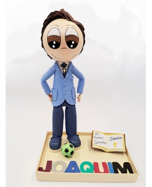 PRIMERA COMUNIÓN BASQUET FIGURA PERSONALIZADA GOMA EVA