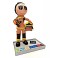 FIGURA PERSONALIZADA DE BOMBERO DE GOMA EVA